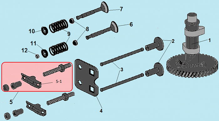5 КЛАПАНА ГАЗОНОКОСИЛКА CHAMPION LM5127