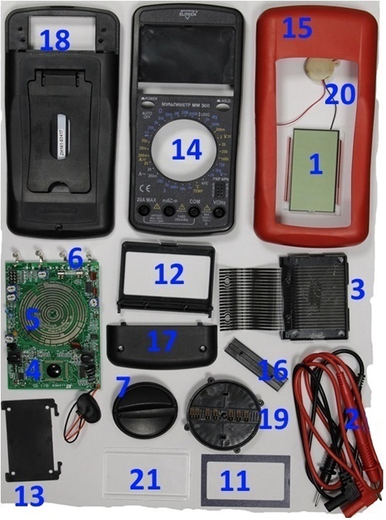 ЗАПЧАСТИ ДЛЯ МУЛЬТИМЕТРА ELITECH ММ 300