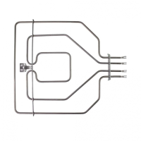 ТЭН духовки 2800W(1300+1500), нерж, L375х360мм, верхний, Neff, Siemens, Bosch, 240V